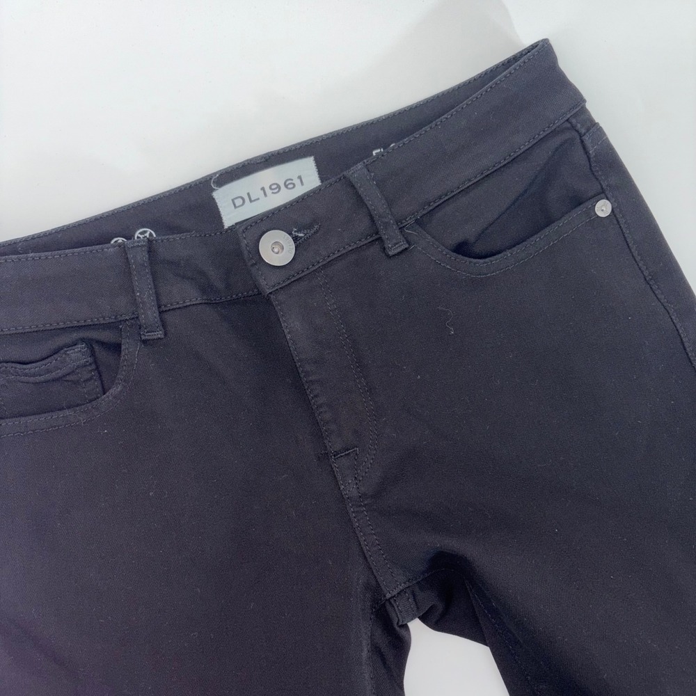 DL1961 Florence Instasculpt Skinny Jeans Black Tencel Blend Size 27